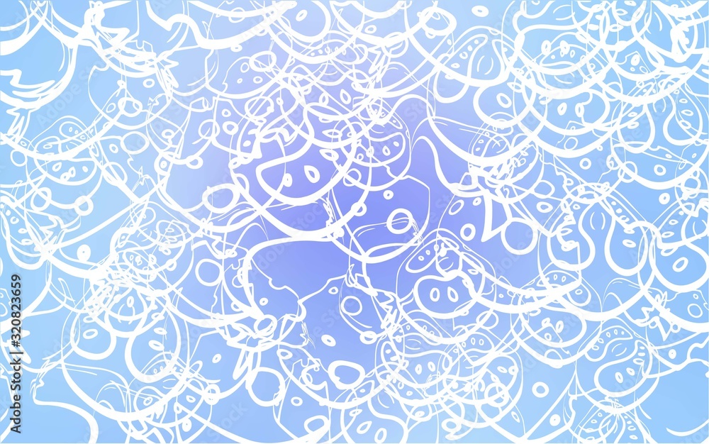 Light Pink, Blue vector template with organic meal. Illustration with set of fresh food in doodle style. Pattern for menu of cafes, bars, restaurants. Light Pink, Blue vector template with organic meal. Illustration with set of fresh food in doodle style. Pattern for menu of cafes, bars, restaurants.
