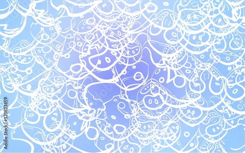 Light Pink, Blue vector template with organic meal. Illustration with set of fresh food in doodle style. Pattern for menu of cafes, bars, restaurants.