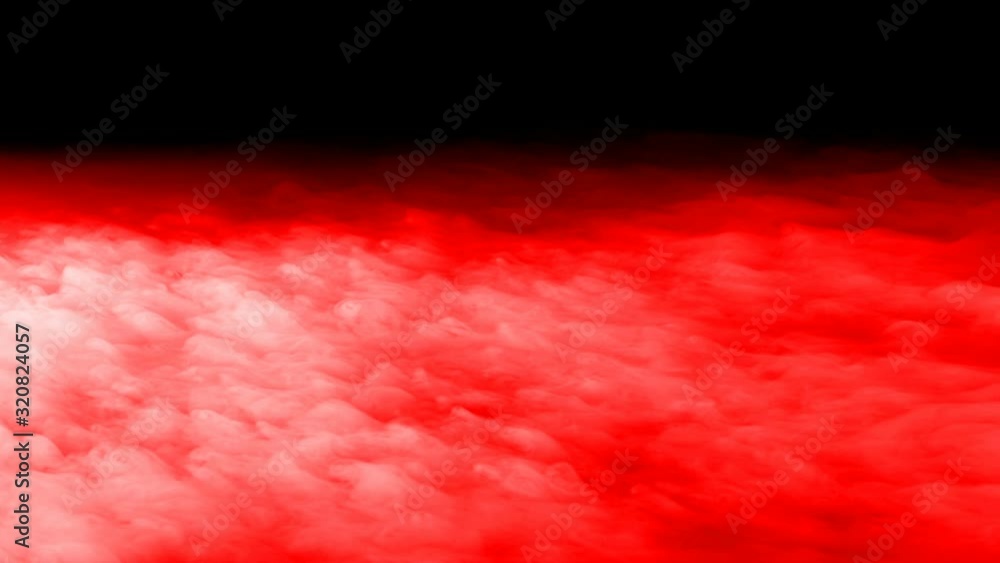 Vidéo Stock Abstract blood Red Clouds on black dark Background Overlay