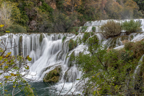 Cascading Waterfalls Skradinski Buk. Krka