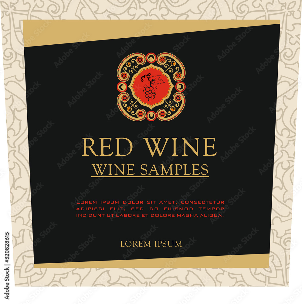 ADHESIVE ELEGANT WINE LABEL FOR ITALIAN WINE BOTTLES AMARONE VALPOLICELLA AND PROSECCO ADHESIVE ELEGANT WINE LABEL FOR ITALIAN WINE BOTTLES AMARONE VALPOLICELLA AND PROSECCO