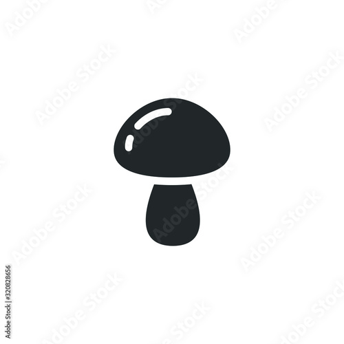 mushroom icon template color editable. mushroom symbol vector sign isolated on white background illustration for graphic and web design.