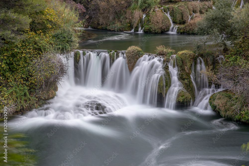 Cascading Waterfalls Skradinski Buk. Krka Cascading Waterfalls Skradinski Buk. Krka