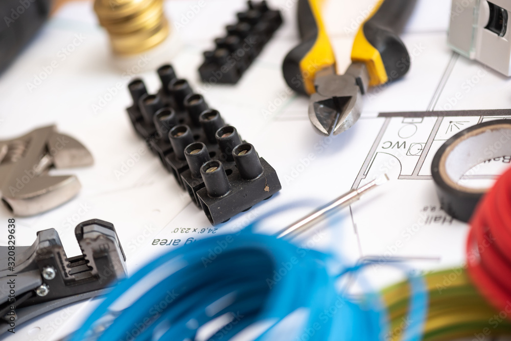 Fototapeta premium Electric equipment concept