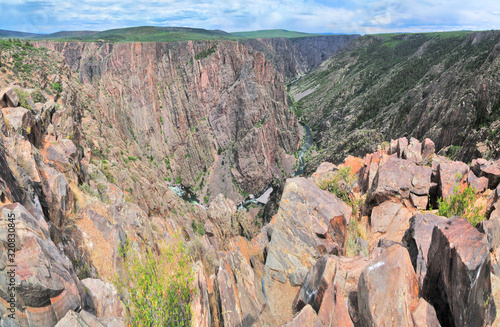 Black Canyon of the Gunnison National Park  - an American national park located in western Colorado . photo