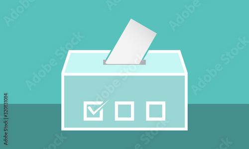 Ballot box icon for app or website