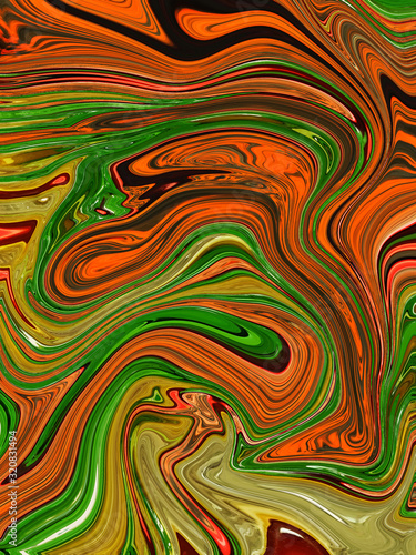 Fototapeta Naklejka Na Ścianę i Meble -  Marbling. Marble texture. Paint splash. Colorful fluid. Abstract colored background. Raster illustration