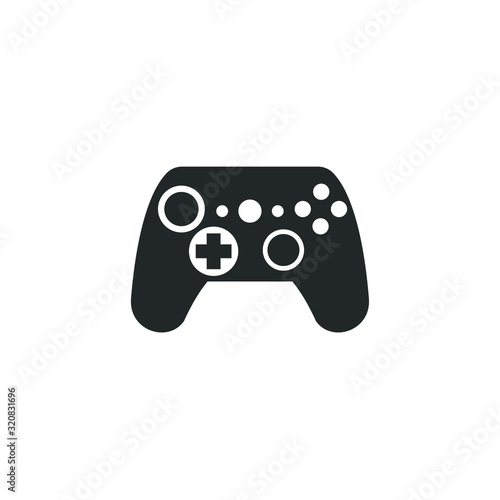game controler icon template color editable. Gamepad symbol vector sign isolated on white background illustration for graphic and web design.