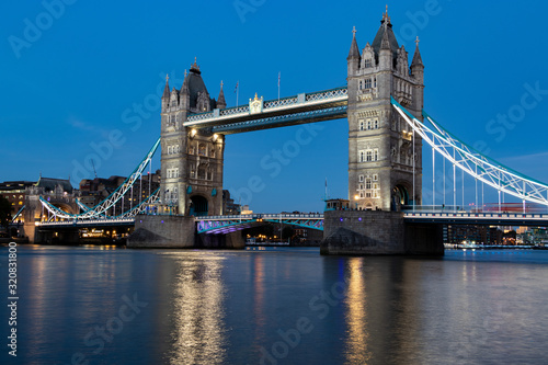 beautiful picture of the Tower Bridge in London during sunset, London, UK.