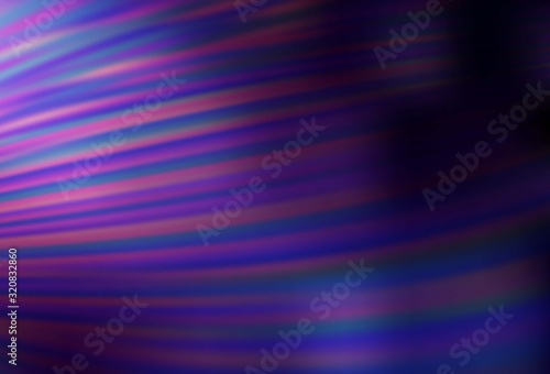 Dark Purple vector texture with colored lines. Lines on blurred abstract background with gradient. Pattern for ads, posters, banners.