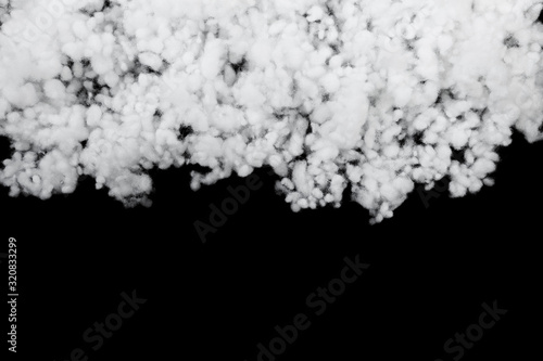 hollowfiber, polyester fiber on black blue background - Image