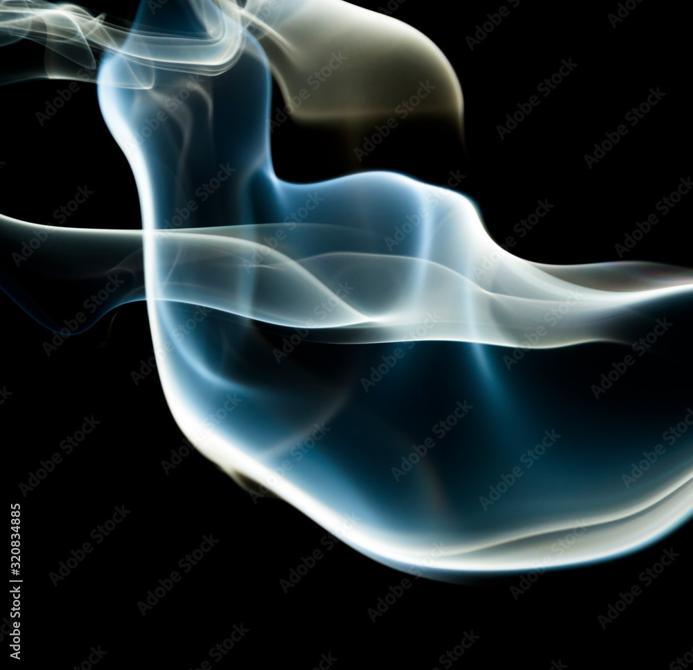 Smoke on black background Smoke on black background