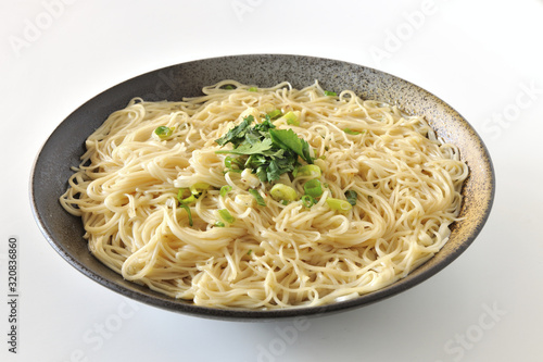 Food portrait of thin noodles
