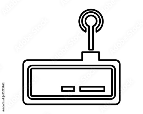 route with wifi connection signal