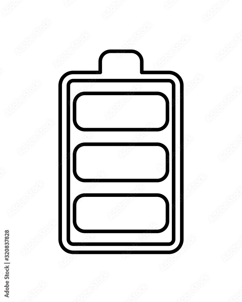 battery power level isolated icon battery power level isolated icon