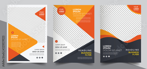 Brochure design, cover modern layout, annual report, poster, flyer in A4	 photo