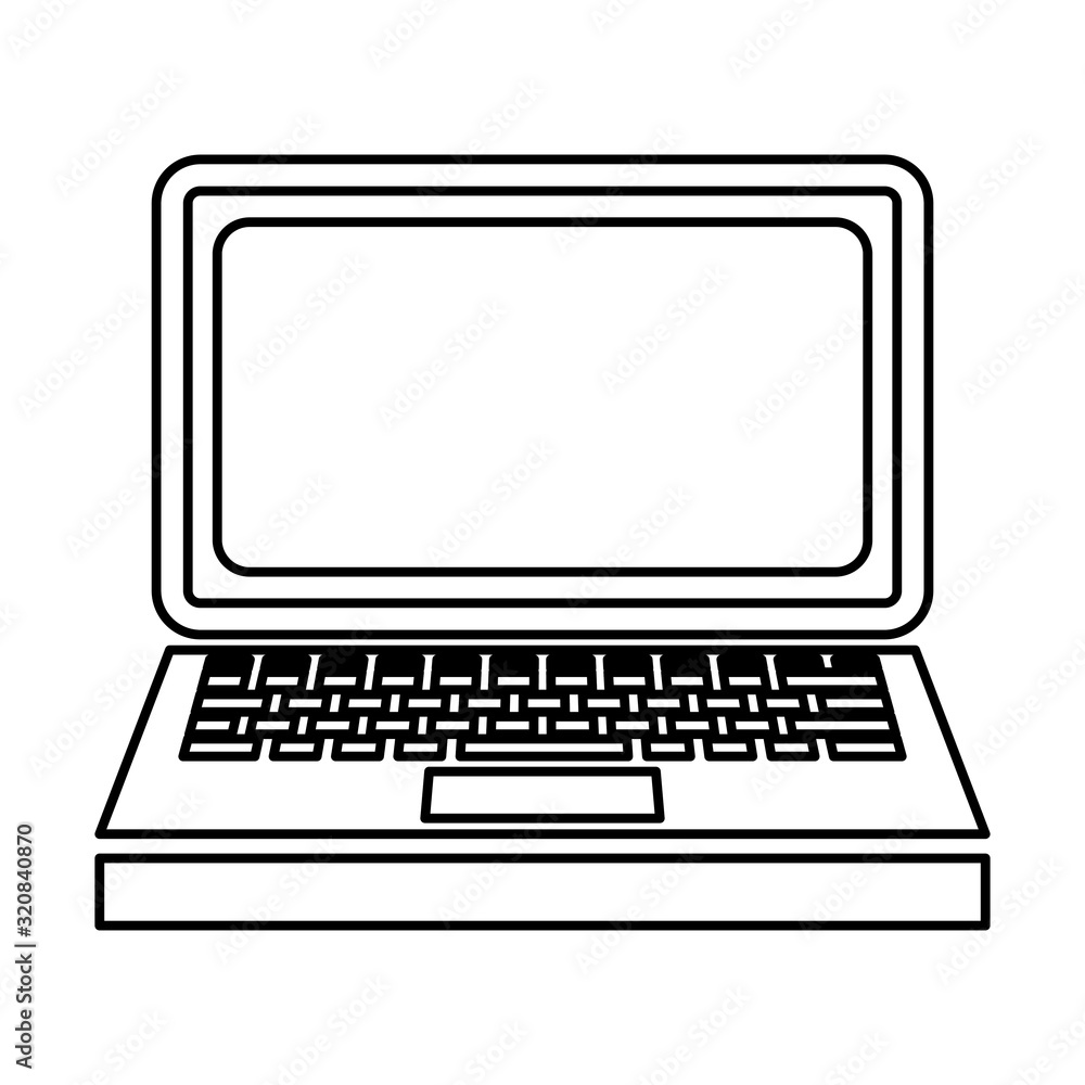 laptop computer device isolated icon laptop computer device isolated icon