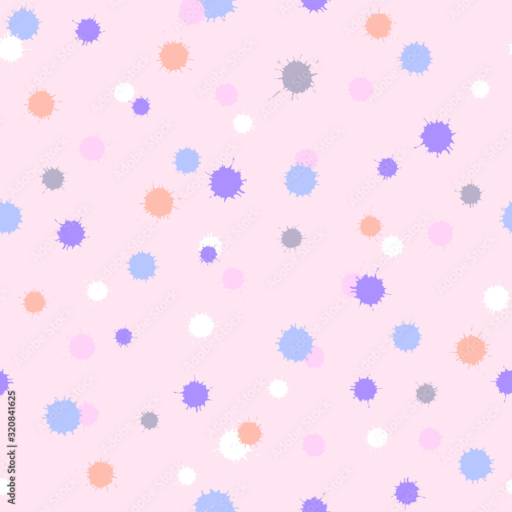Seamless pattern with paint spots. Vector illustration. Seamless pattern with paint spots. Vector illustration.