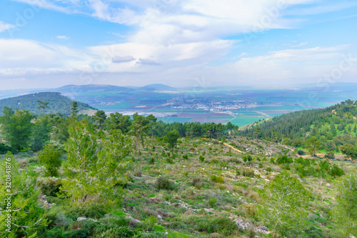 Принти на полотні Landscape and countryside in the eastern Jezreel Valley