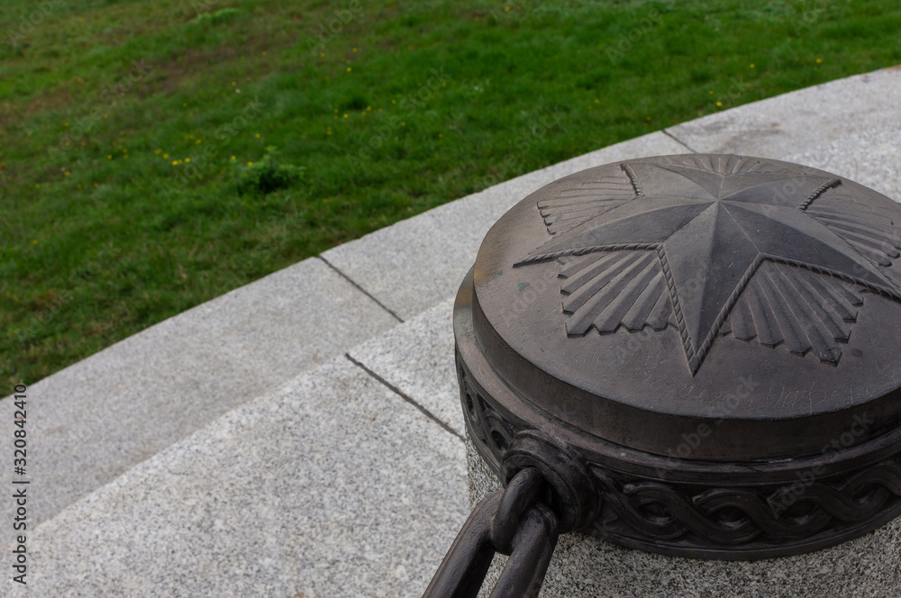 The Soviet War Memorial symbol in the Treptower Park, Berlin
