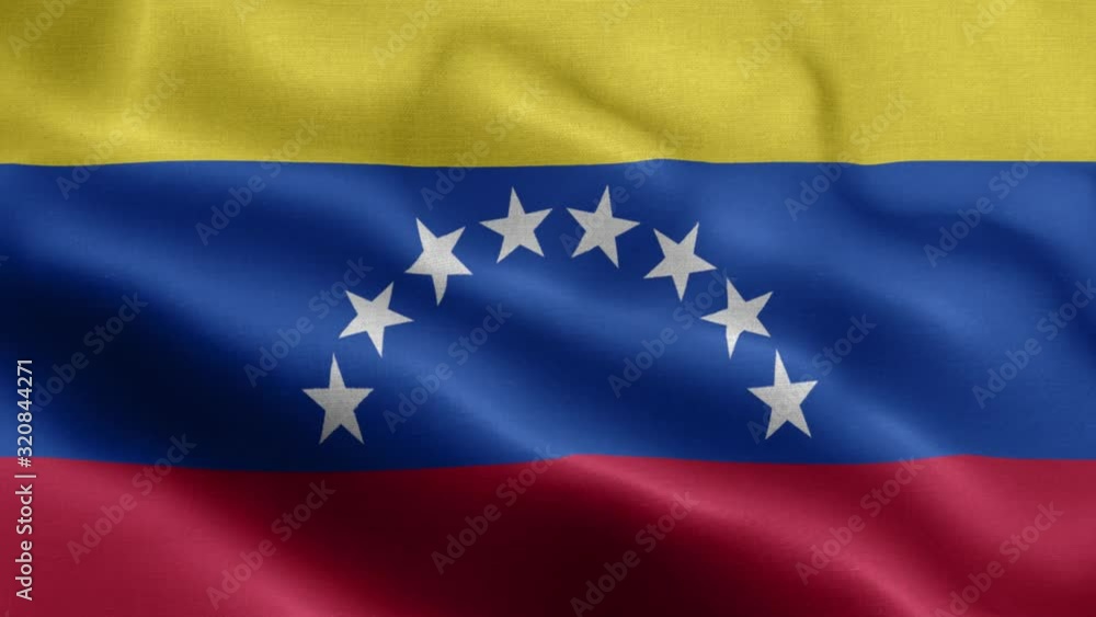 Waving loop 4k National Flag of Venezuela Waving loop 4k National Flag of Venezuela