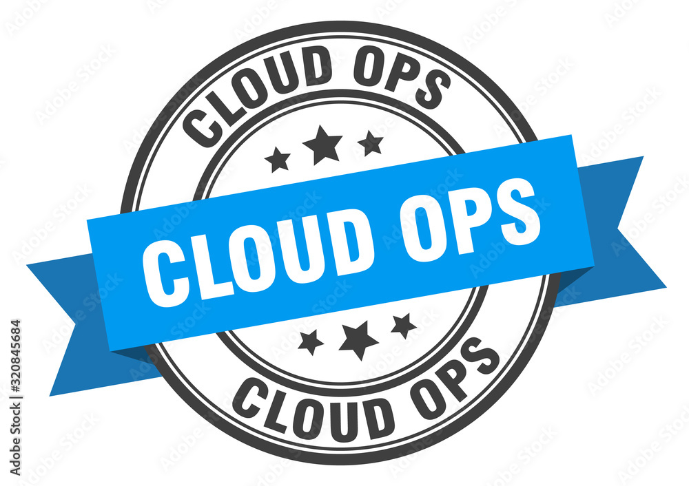 cloud ops label. cloud opsround band sign. cloud ops stamp cloud ops label. cloud opsround band sign. cloud ops stamp