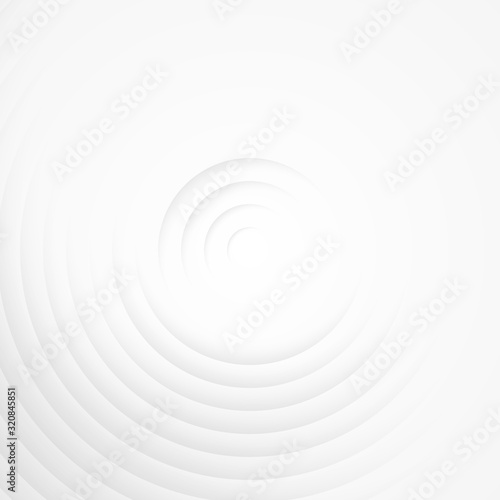 Fototapeta Naklejka Na Ścianę i Meble -  White gray circles abstract background.3D illustration with paper cut style.
