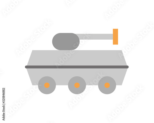 tank military force isolated icon