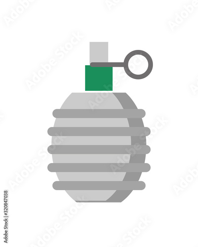 grenade military force isolated icon