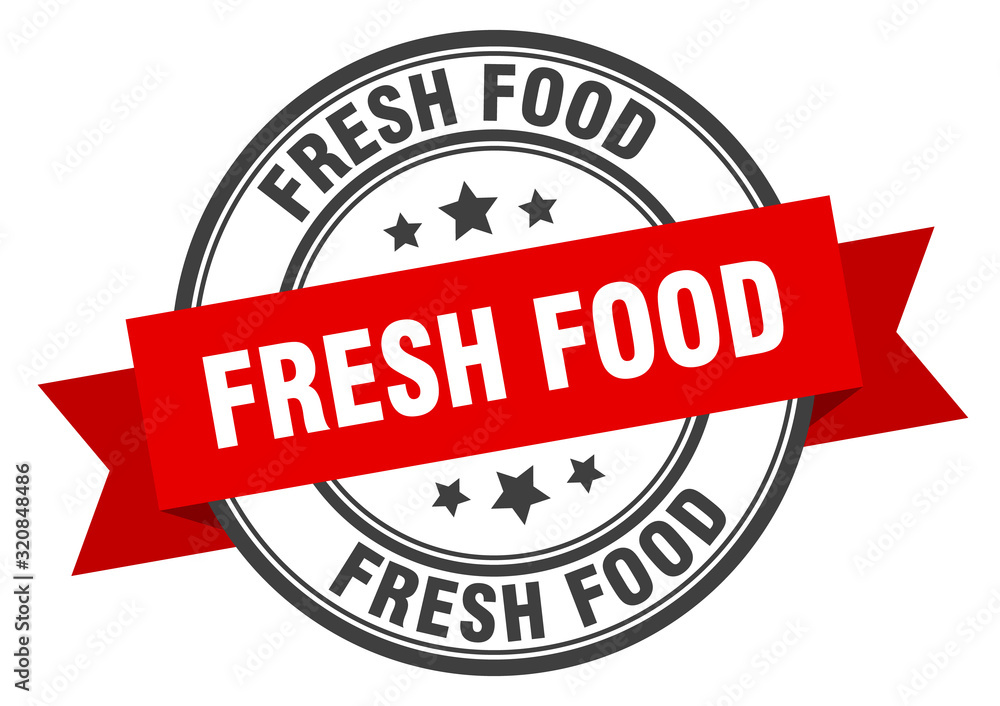 fresh food label. fresh foodround band sign. fresh food stamp fresh food label. fresh foodround band sign. fresh food stamp