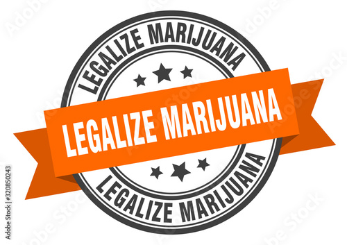 legalize marijuana label. legalize marijuanaround band sign. legalize marijuana stamp