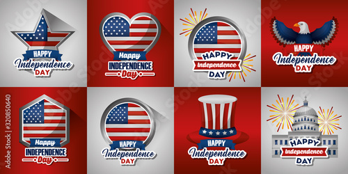 bundle of presidents day set emblems