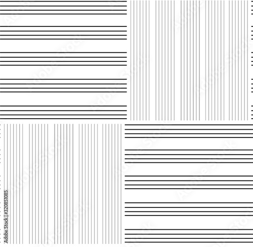 Horizzontal vertical lines - seamless pattern