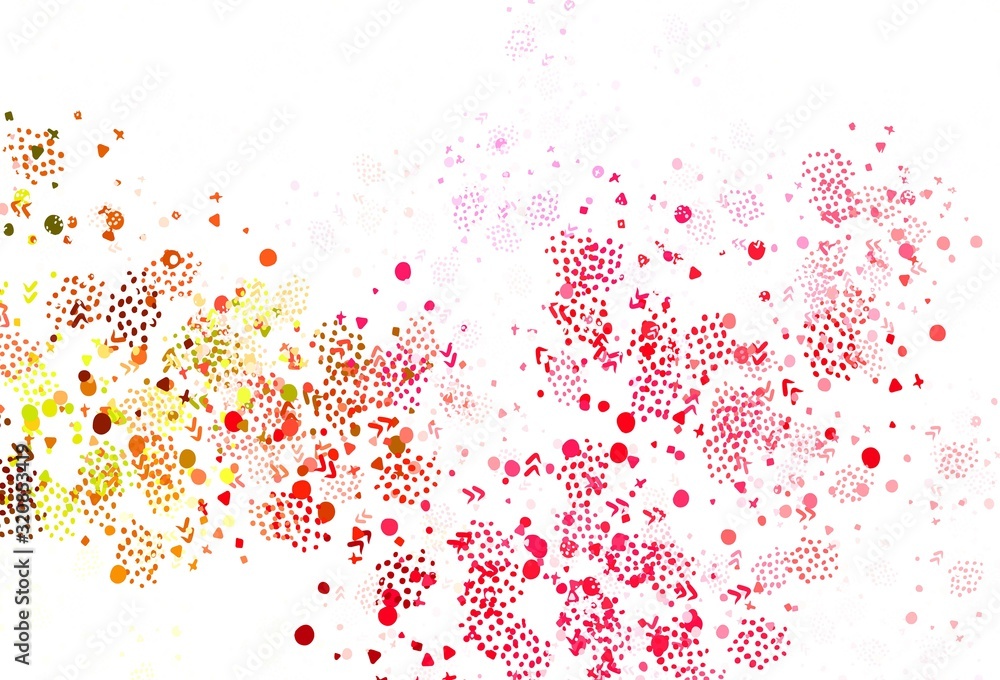 Light Green, Red vector background with abstract shapes. Light Green, Red vector background with abstract shapes.