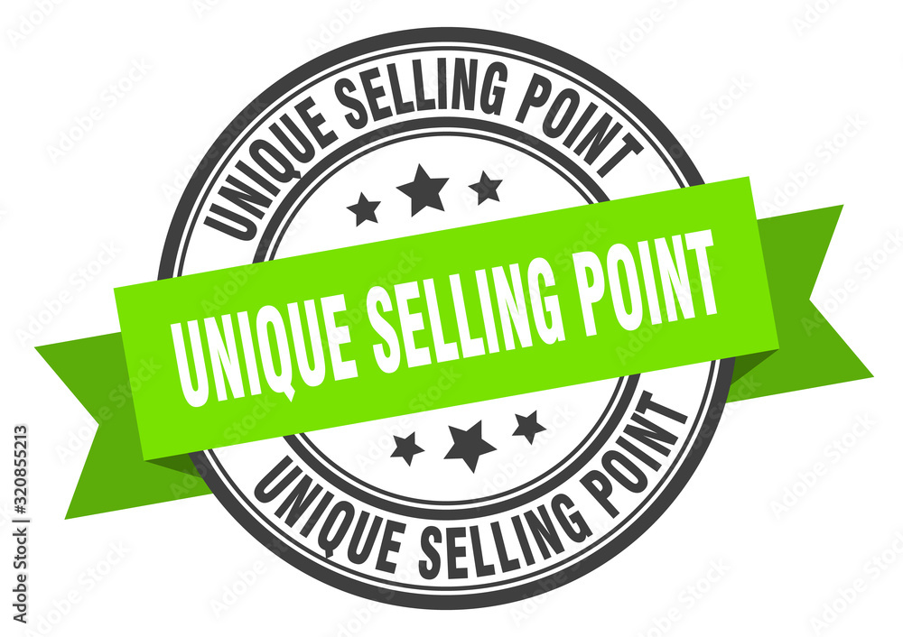 Obraz premium unique selling point label. unique selling pointround band sign. unique selling point stamp