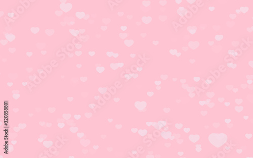 Fototapeta Naklejka Na Ścianę i Meble -  Valentine day pink hearts on pink background...