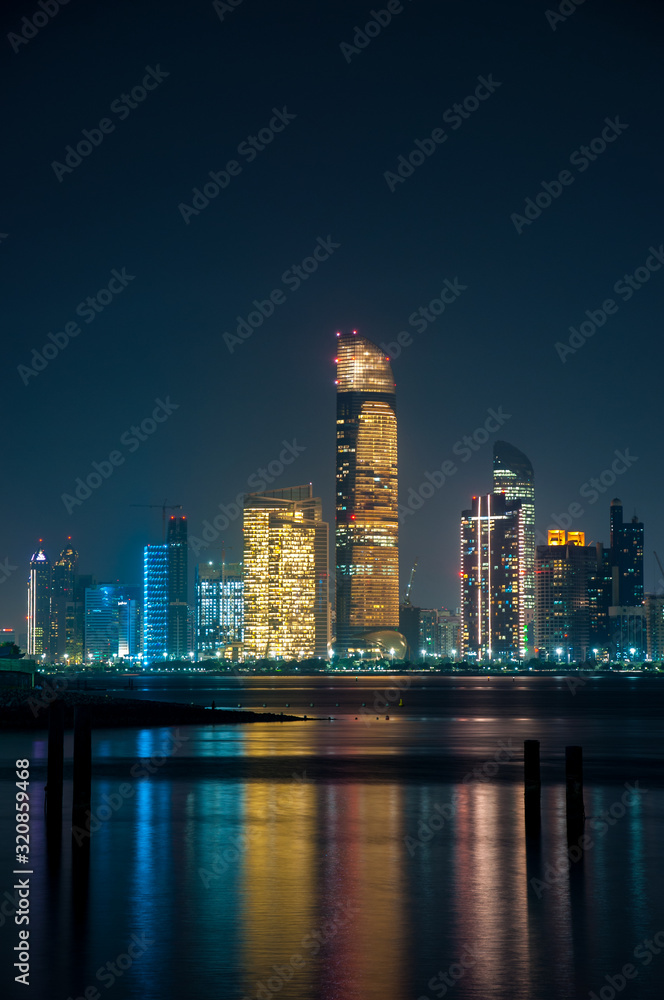 Skyscrapers in Abu Dhabi Skyline