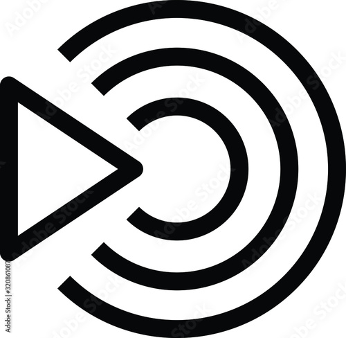 livestream icon, Vector illustration
