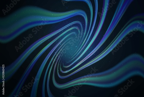 Dark BLUE vector texture with milky way stars. Space stars on blurred abstract background with gradient. Pattern for astrology websites.