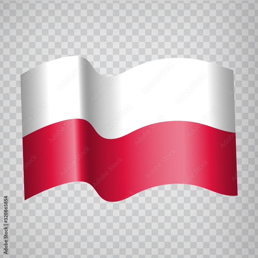 3D Realistic waving Flag of Poland on transparent background. National Flag Republic of Poland for your web site design, app, UI. Europe. EPS10. 3D Realistic waving Flag of Poland on transparent background. National Flag Republic of Poland for your web site design, app, UI. Europe. EPS10.
