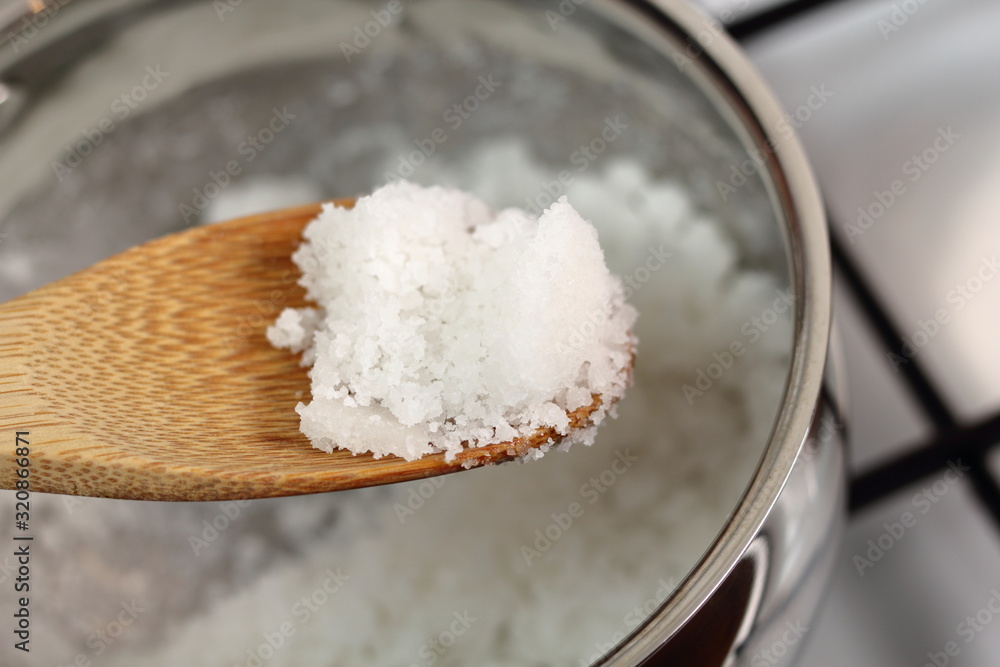 Dry Caramelization. Melting Sugar in Pan. Making Golden Syrup Series. Dry Caramelization. Melting Sugar in Pan. Making Golden Syrup Series.