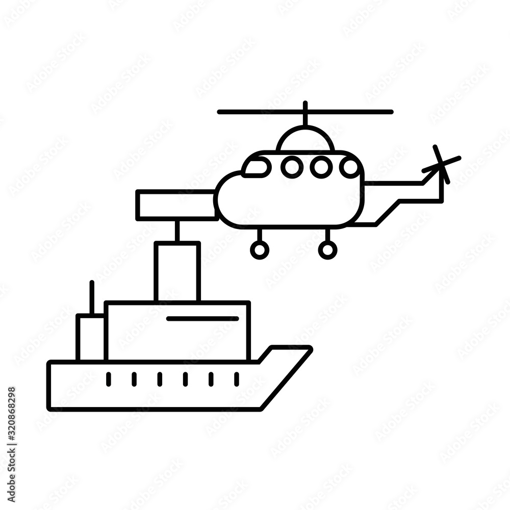 helicopter military force with ship helicopter military force with ship