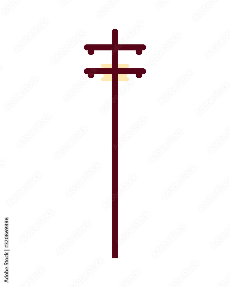 electric post tower isolated icon electric post tower isolated icon
