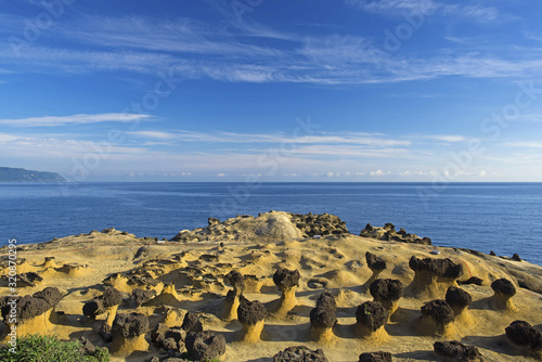 Scenic shot of Yehliu geo park Wanli District City photo