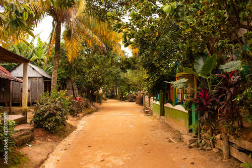 Ile aux Nattes downtown of little village  Madagasacar Sainte Marie photo