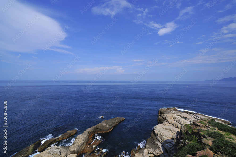 Scenic shot of the coast in Ruifang district City Scenic shot of the coast in Ruifang district City
