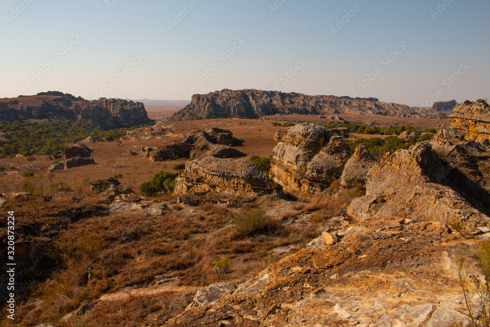 Landscape of Isalo National Park in Madagascar
