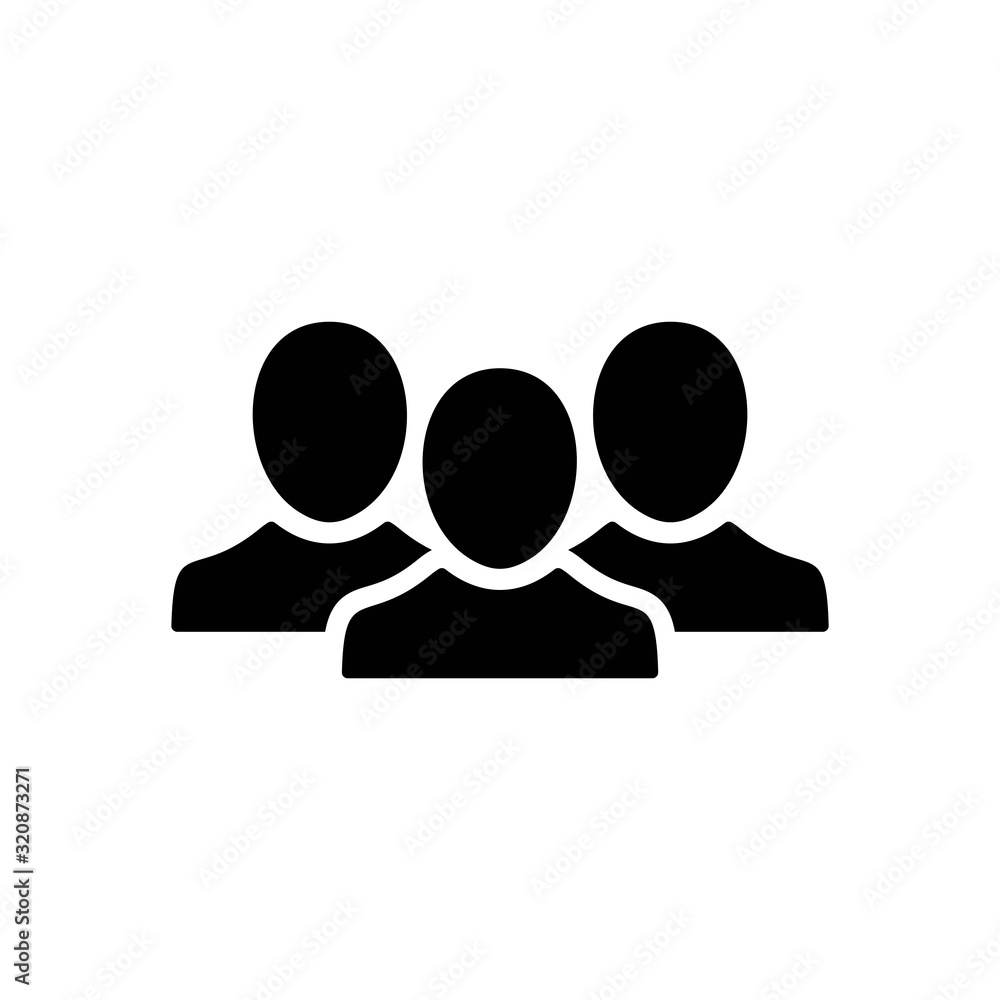Multiple business people group icon flat design isolated on white background for website and mobile phone. Business organization teamwork with manager and staff. Multiple business people group icon flat design isolated on white background for website and mobile phone. Business organization teamwork with manager and staff.
