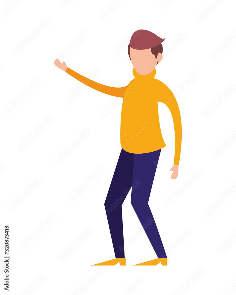 young man avatar character icon young man avatar character icon