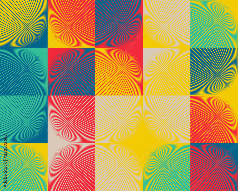Abstract geometric vector pattern with transition effect Abstract geometric vector pattern with transition effect